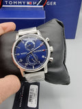 Buy Tommy Hilfiger Mens Quartz Stainless Steel Blue Dial 44mm Watch - 1710401 in Pakistan