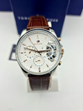 Buy Tommy Hilfiger Mens Quartz Leather Strap Silver Dial 44mm Watch - 1710450 in Pakistan