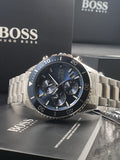 Buy Hugo Boss Mens Quartz Silver Stainless Steel Blue Dial 46mm Watch - 1513907 in Pakistan