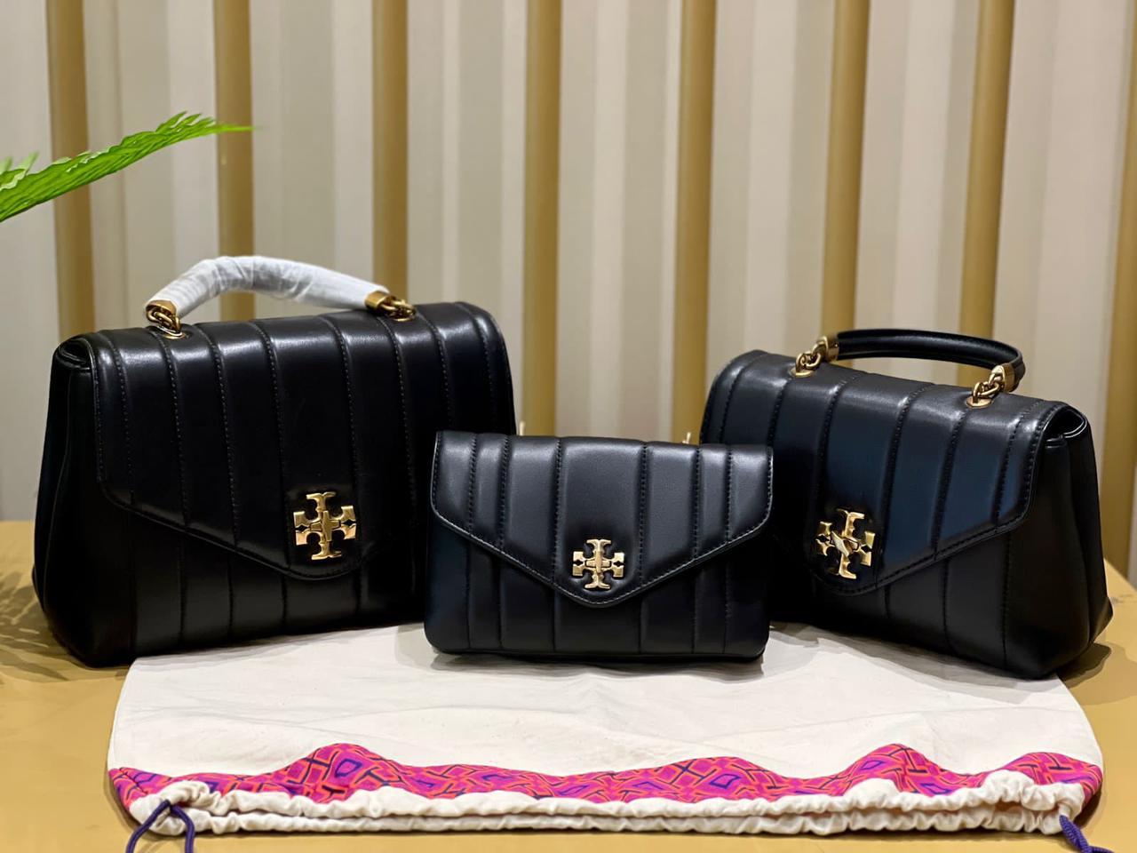 Buy Tory Burch Kira Quilted Satchel Bag  - Black in Pakistan