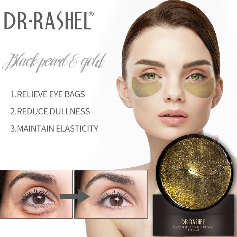 Buy Dr Rashel Black Pearl & Gold Hydrogel Eye Mask 60pcs in Pakistan
