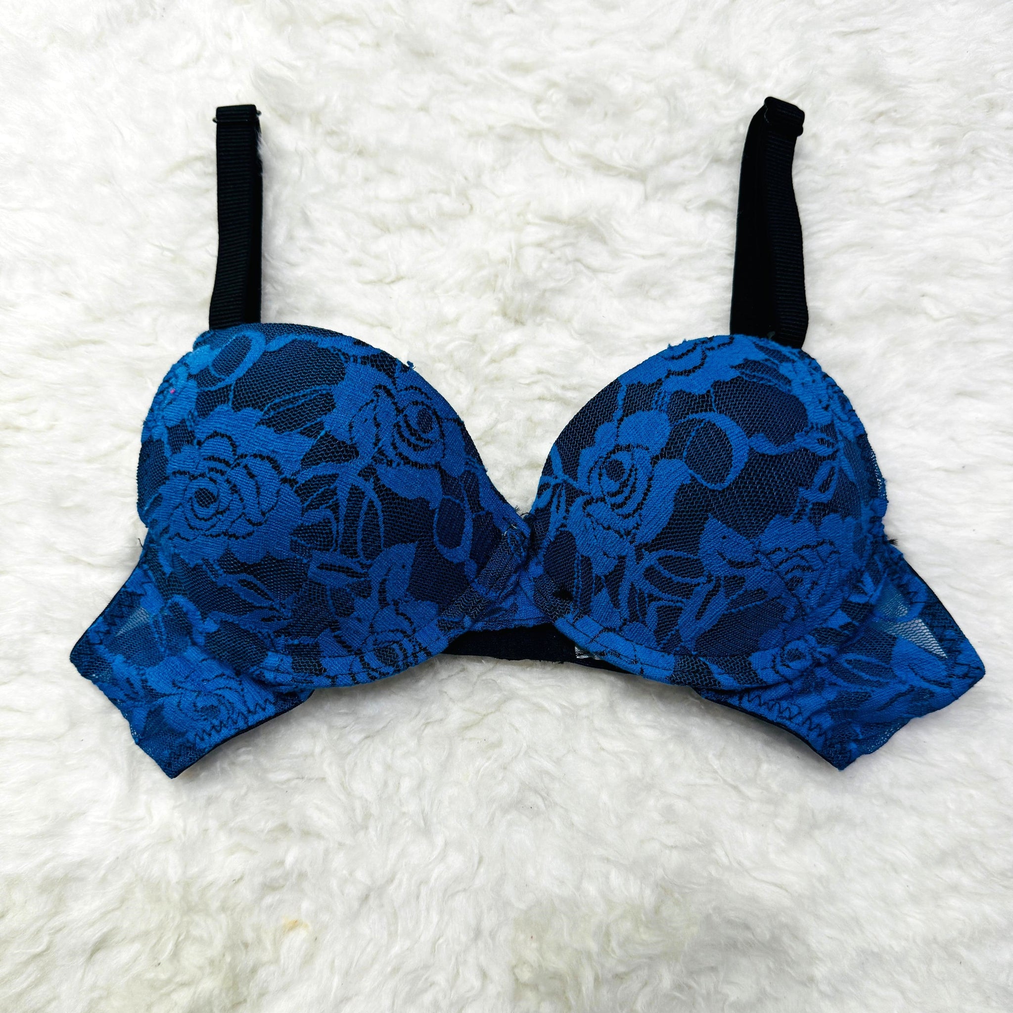 Buy Spark Blue Floral Casual Padded Bra in Pakistan