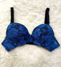 Buy Spark Blue Floral Casual Padded Bra in Pakistan