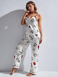 Buy Spice Ceder Strap Jumpsuit Printed Hearst White in Pakistan