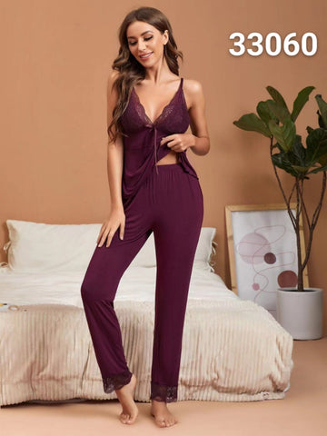 Buy Elegance Sling Top and Trouser Set Hot Purple in Pakistan