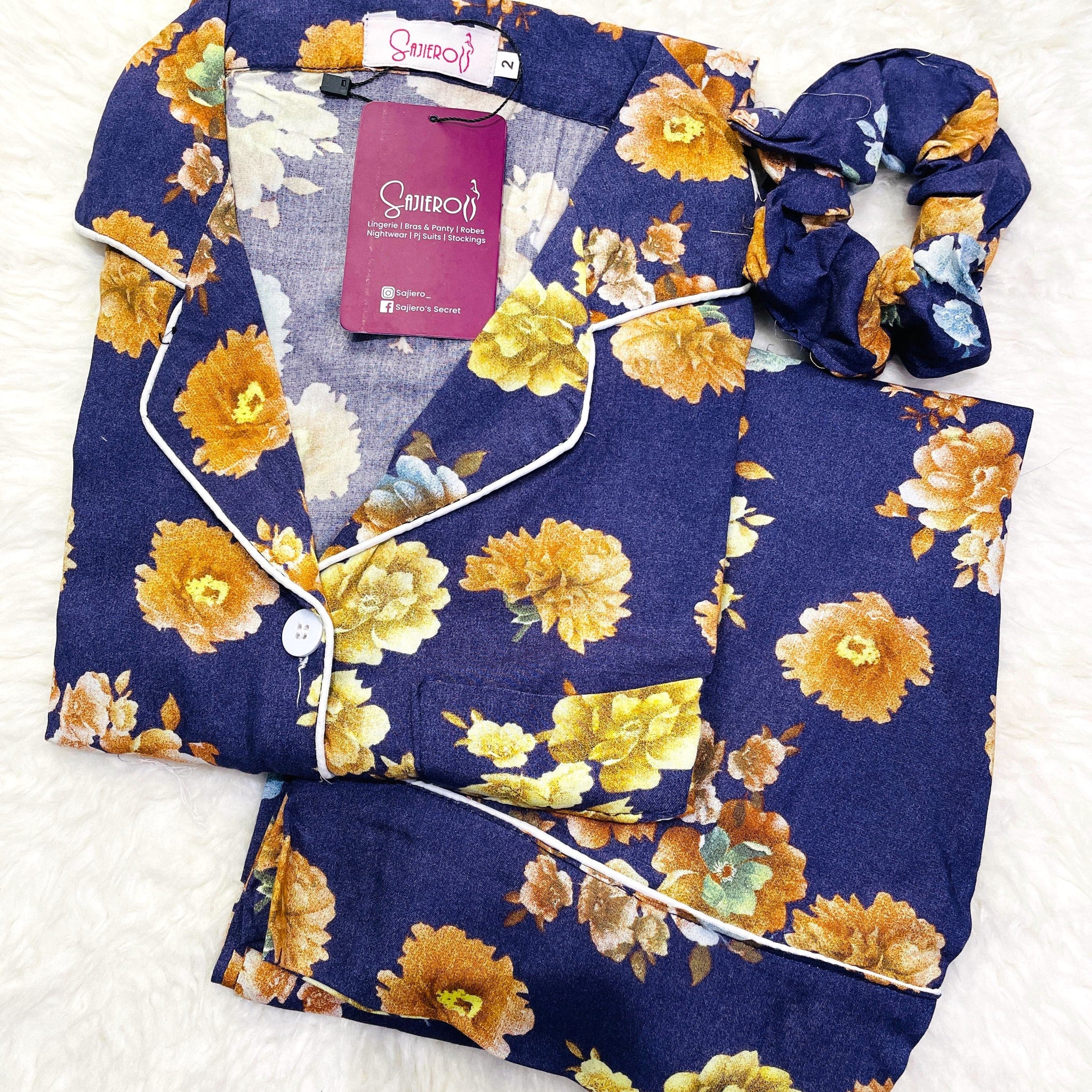 Buy Galaxy Boski Linen Floral Printed Pajama Suit Ash Purple in Pakistan