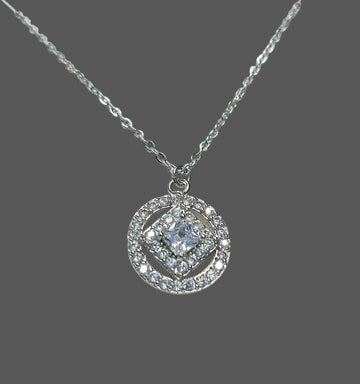 Buy Elegant Round Diamond Necklace in Pakistan