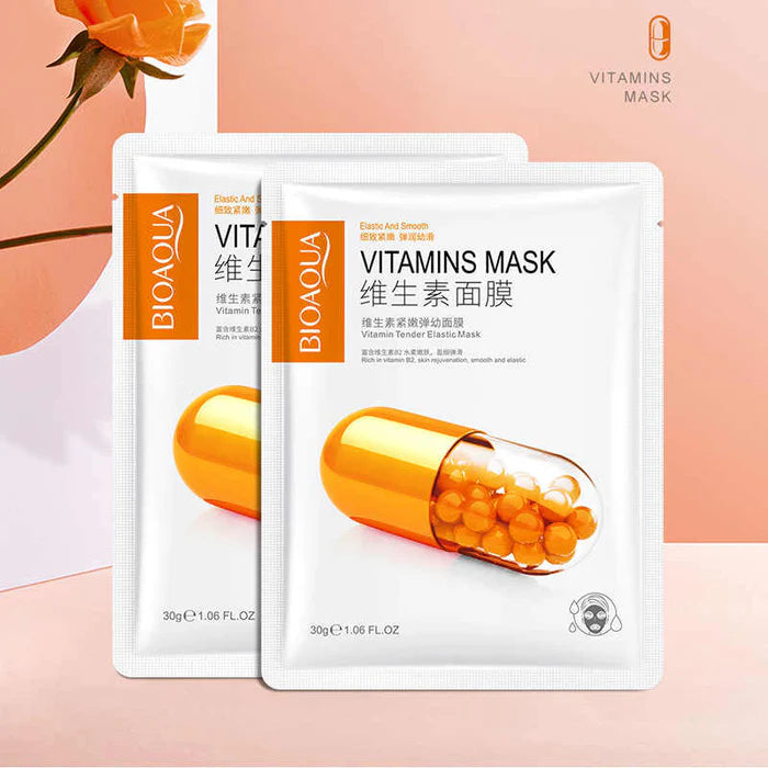 Buy BIOAQUA Vitamins Tender Elastic Face Mask Sheet 1 Pc in Pakistan