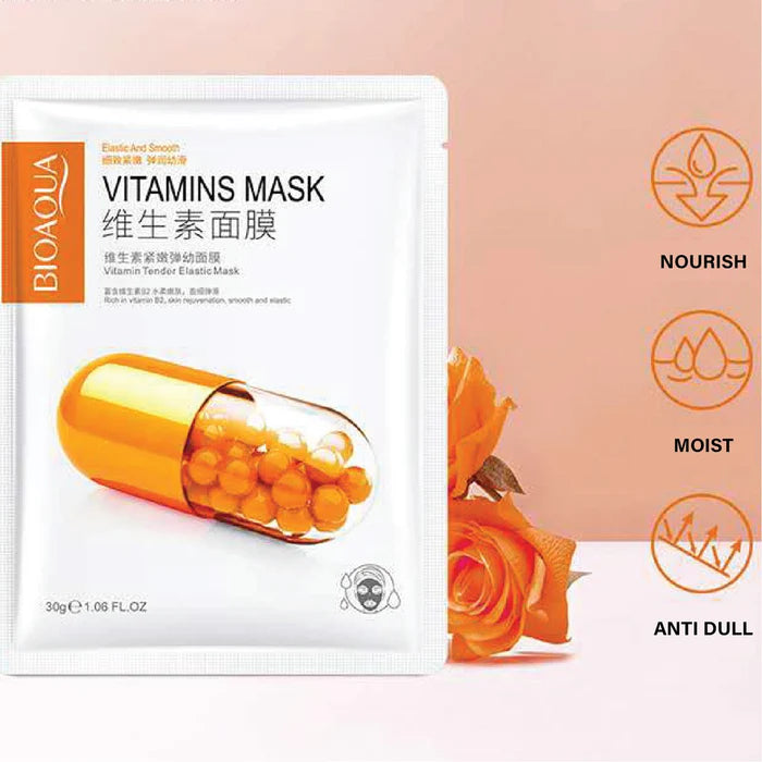 Buy BIOAQUA Vitamins Tender Elastic Face Mask Sheet 1 Pc in Pakistan