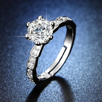 Buy Adjustable Silver Diamond Ring in Pakistan