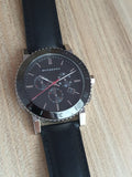 Buy Burberry Men's Quartz Black Leather Strap Black Dial 42mm Watch BU9382 in Pakistan