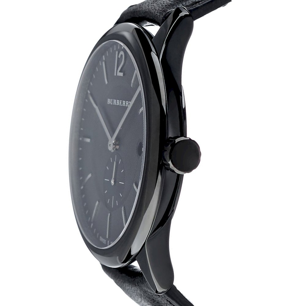Buy Burberry Men's Swiss Made Leather Strap Black Dial 40mm Watch BU10003 in Pakistan