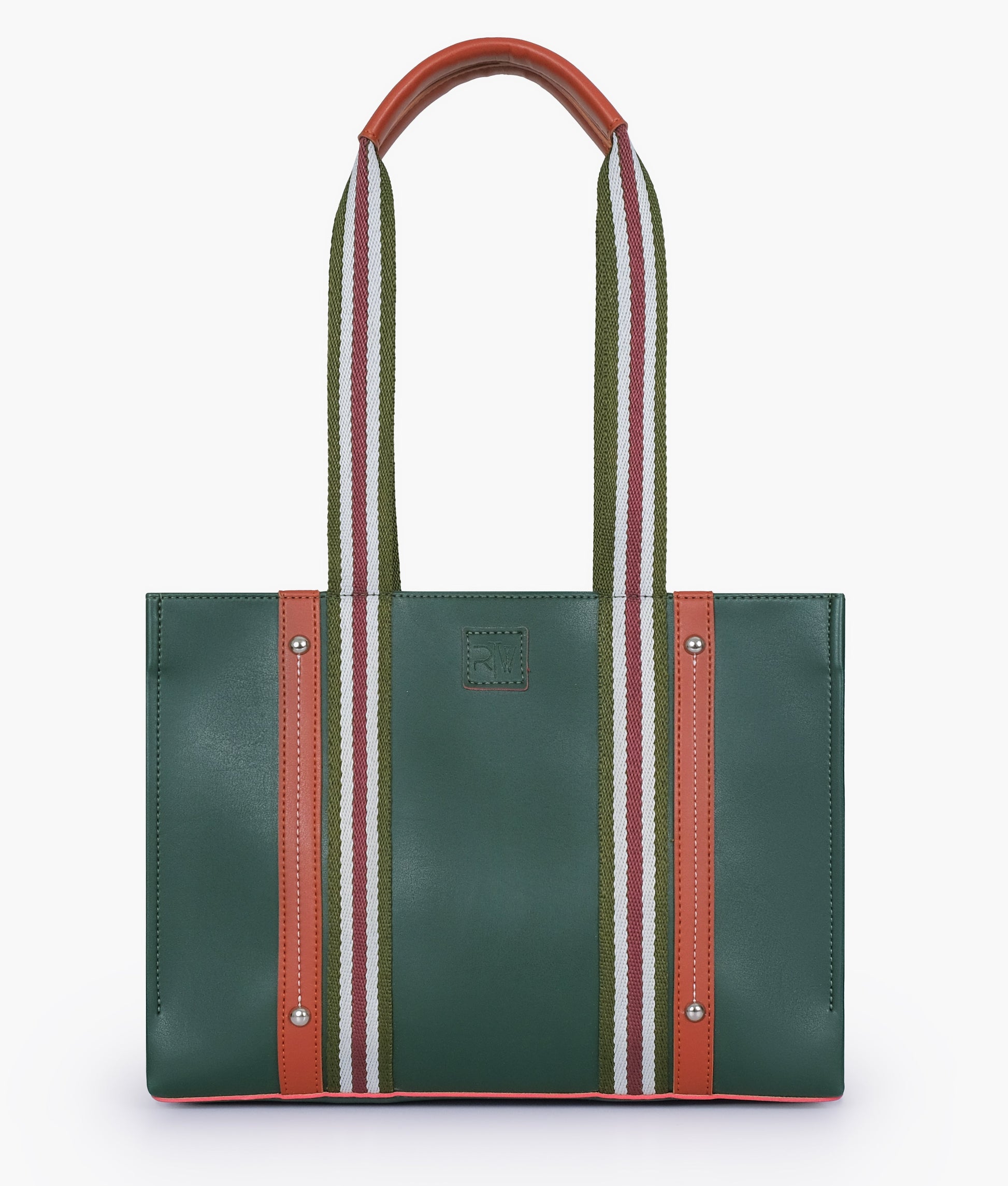 Buy Army green long strap tote bag in Pakistan