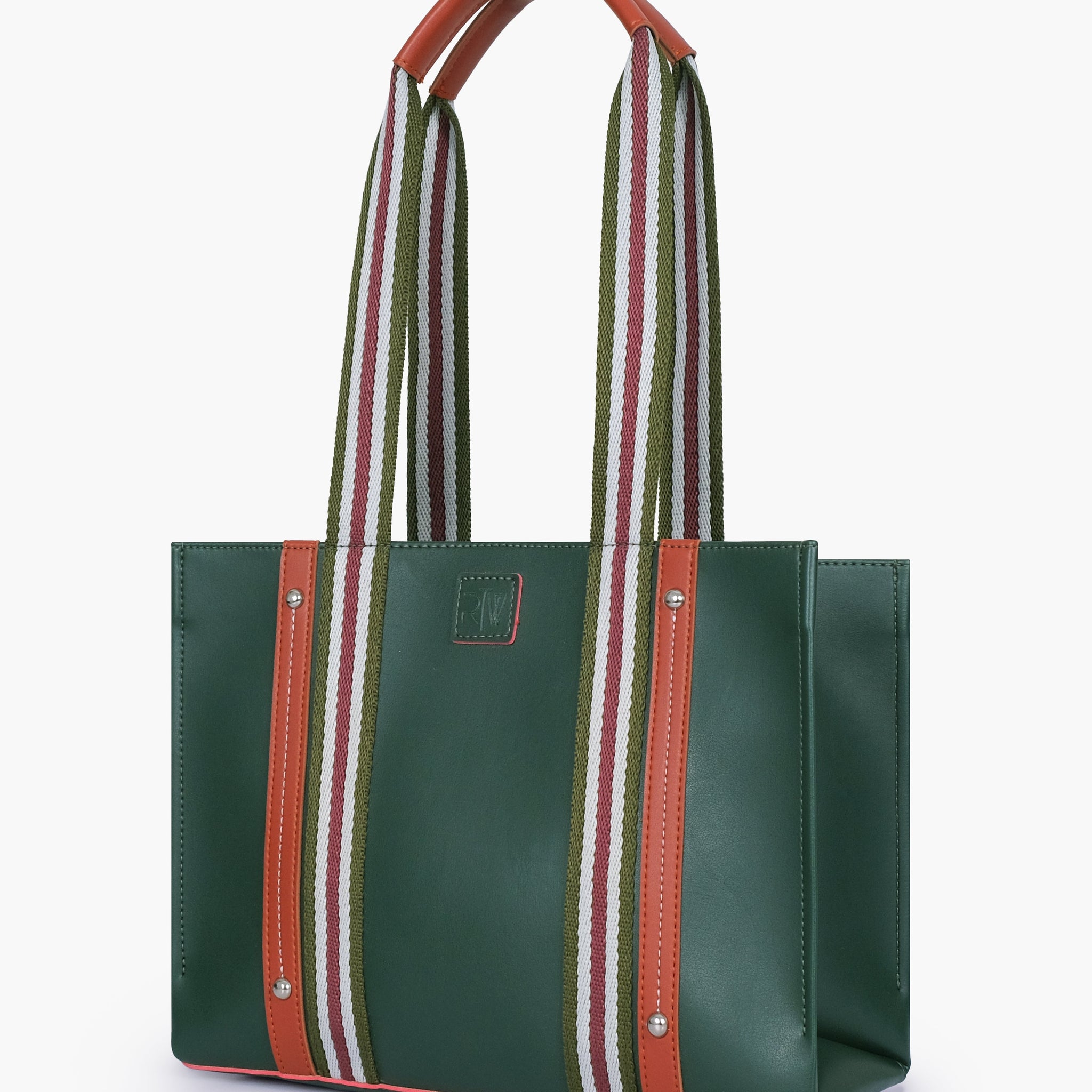 Buy Army green long strap tote bag in Pakistan