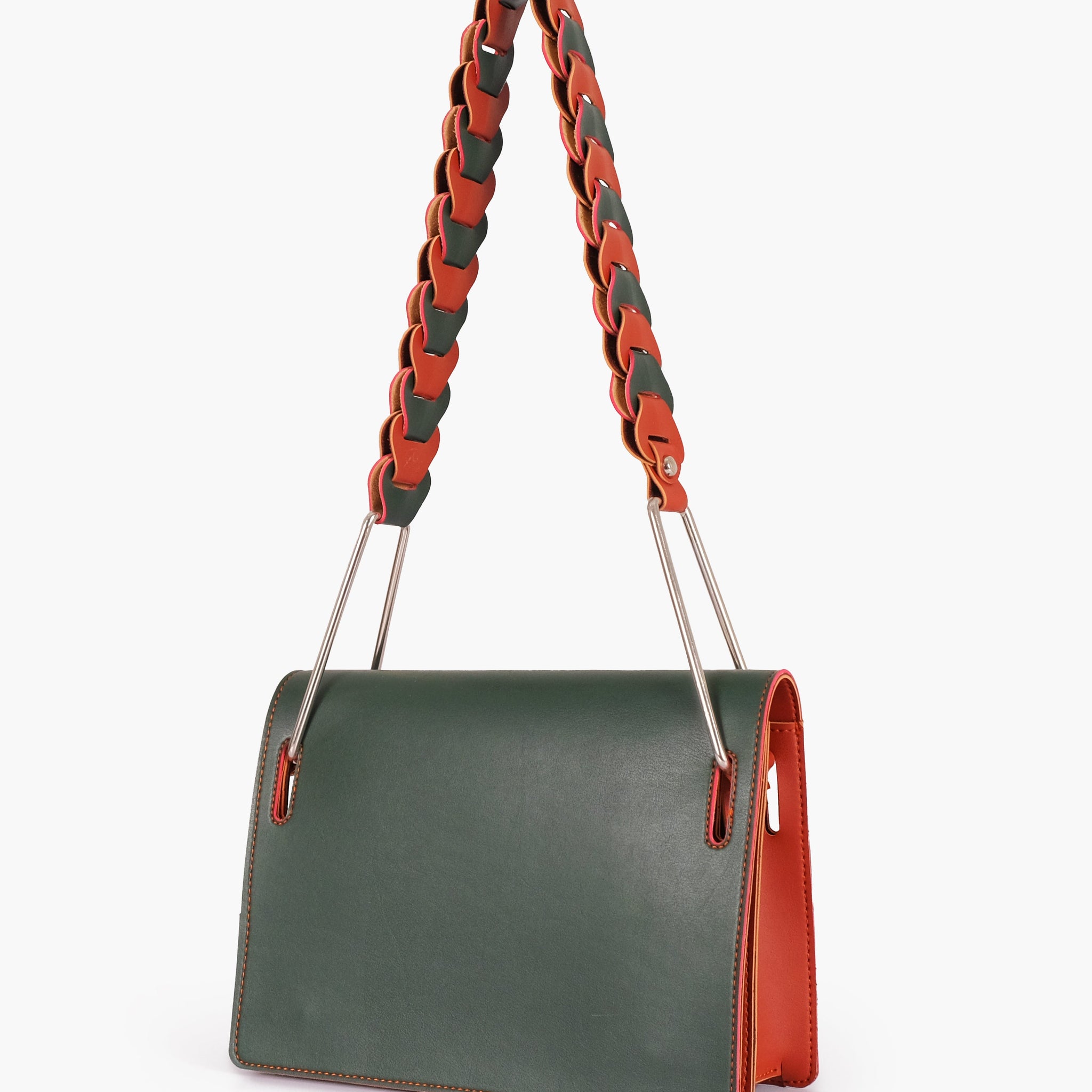 Buy Army green loop strap shoulder bag in Pakistan