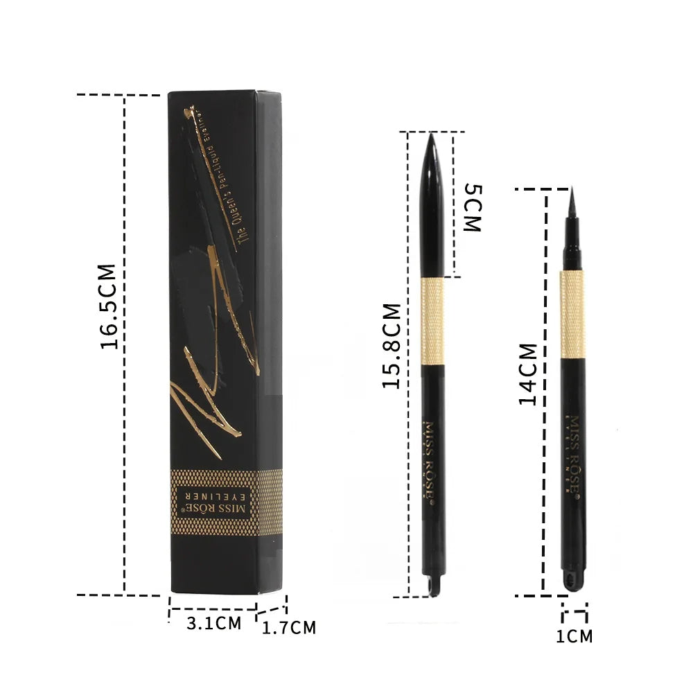 Buy Miss Rose Eyeliner Pencil Classic Pure Black Liquid Pen Waterproof Matte Eye Pencil in Pakistan