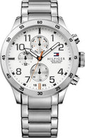 Buy Tommy Hilfiger Mens Quartz Stainless Steel White Dial 46mm Watch - 1791140 in Pakistan