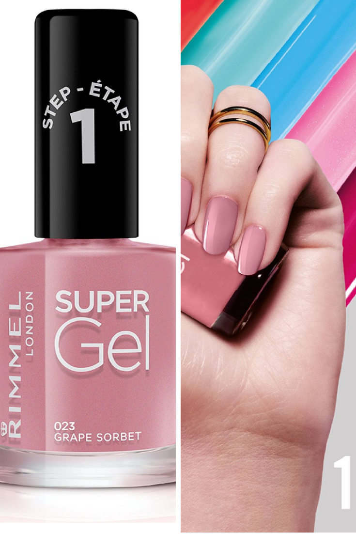 Buy Rimmel London Supergel Nail Polish - 023 Grape Sorbet in Pakistan