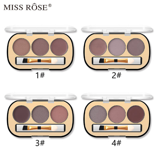 Buy Miss Rose 3 Color Long Lasting Waterproof Eyebrow Powder in Pakistan