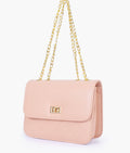 Buy Baby pink quilted chain cross-body bag in Pakistan