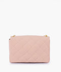 Buy Baby pink quilted mini bag with chain in Pakistan