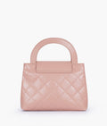 Buy Baby pink flap quilted bag with top handle in Pakistan