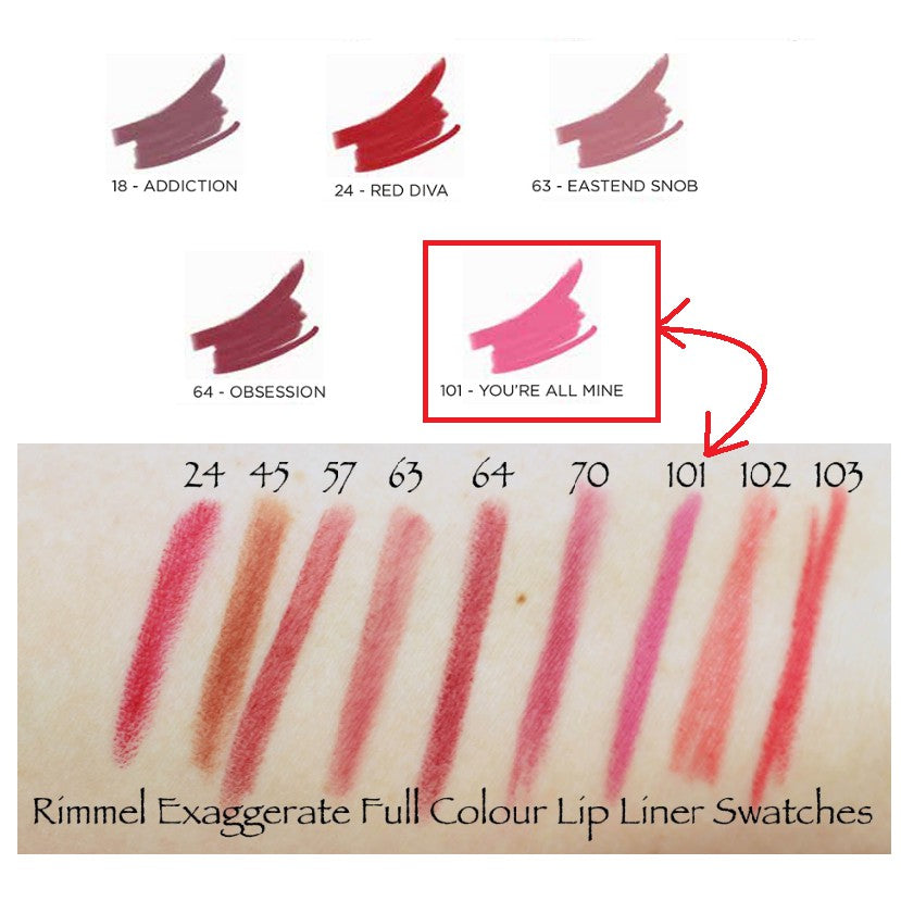 Buy Rimmel London Lasting Finish Lip Liner Pencil Exaggerate  - 070 Pink Enchantment in Pakistan