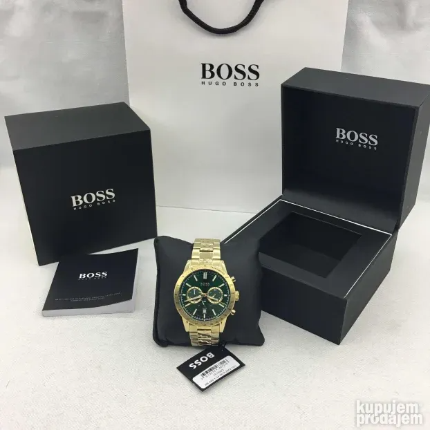 Buy Hugo Boss Mens Allure Chronograph Green Dial Watch - 1513923 in Pakistan