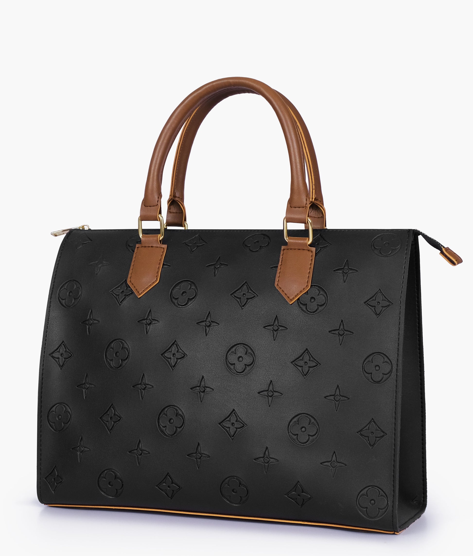 Buy Black and brown on-the-go handbag in Pakistan