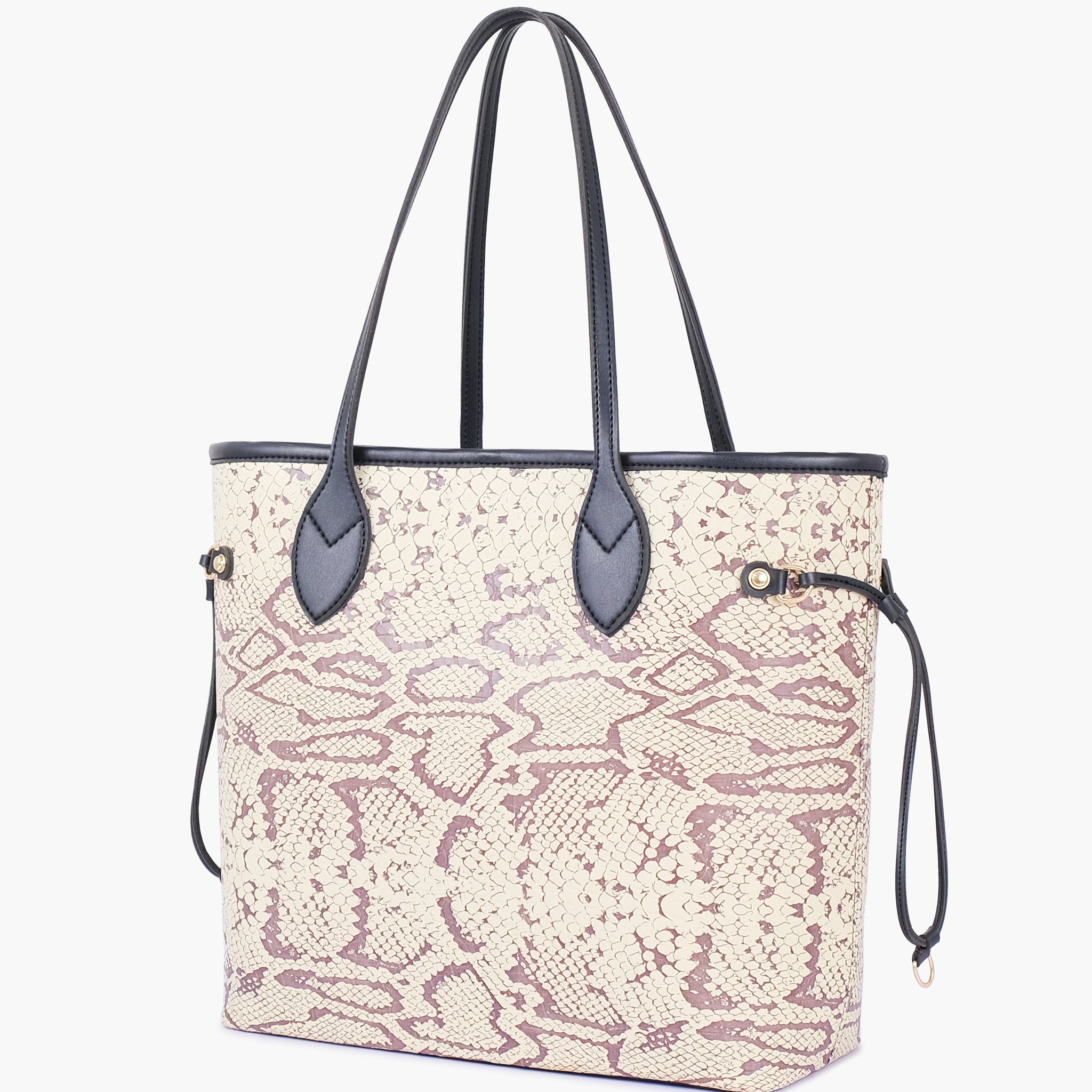 Buy Black and white snake neverfull tote bag in Pakistan