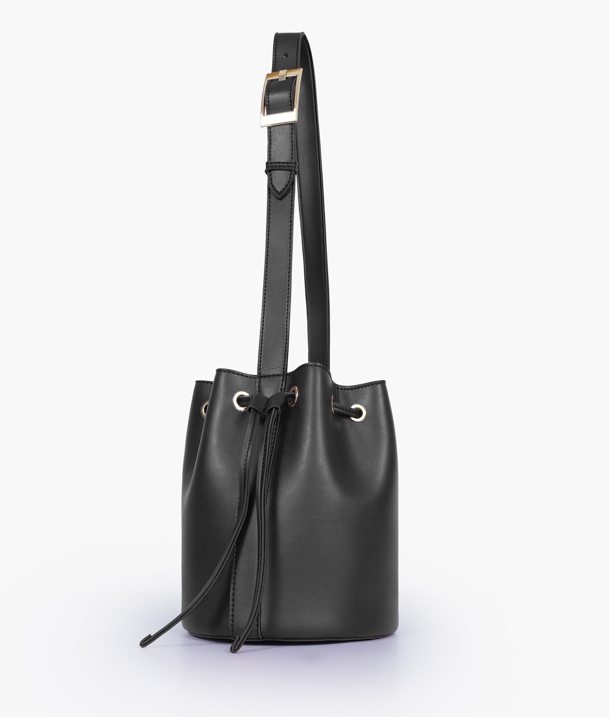 Buy Black loop handle bucket bag in Pakistan