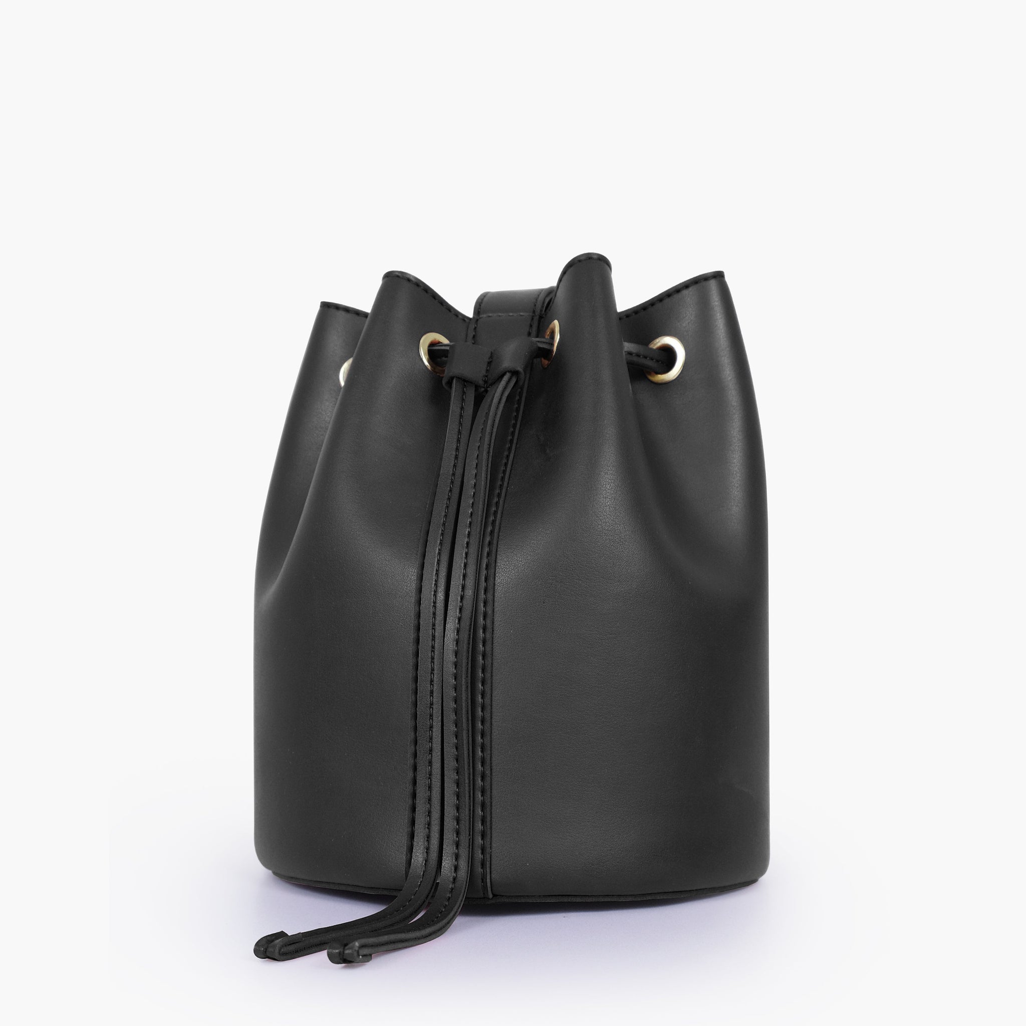 Buy Black loop handle bucket bag in Pakistan