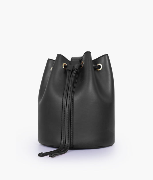 Buy Black loop handle bucket bag in Pakistan