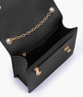 Buy Black chain shoulder bag with twist lock in Pakistan