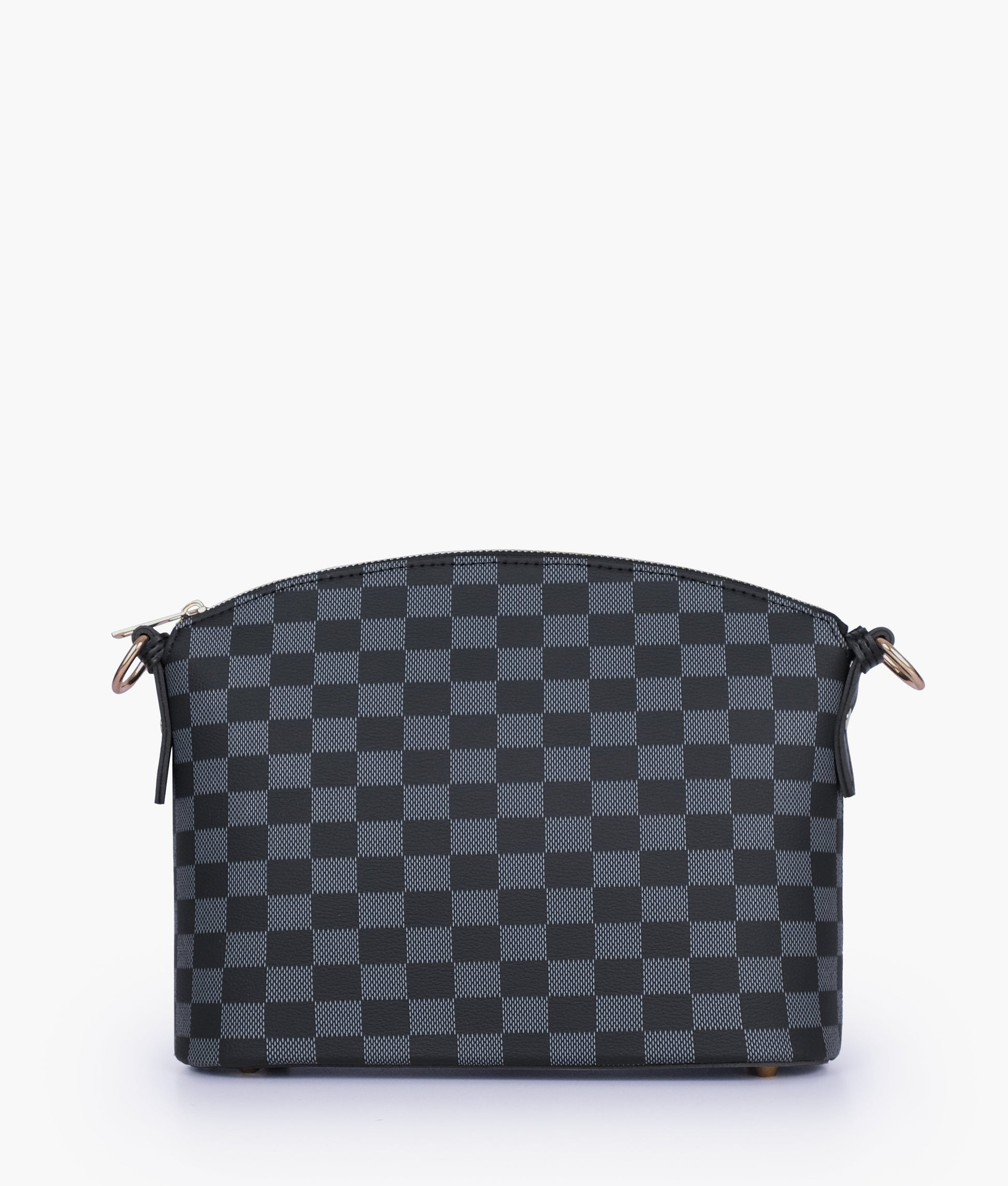 Buy Black checkered dome cross-body bag in Pakistan