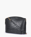 Buy Black crocodile with chain strap cross-body bag in Pakistan