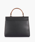 Buy Black flap-over top-handle bag in Pakistan