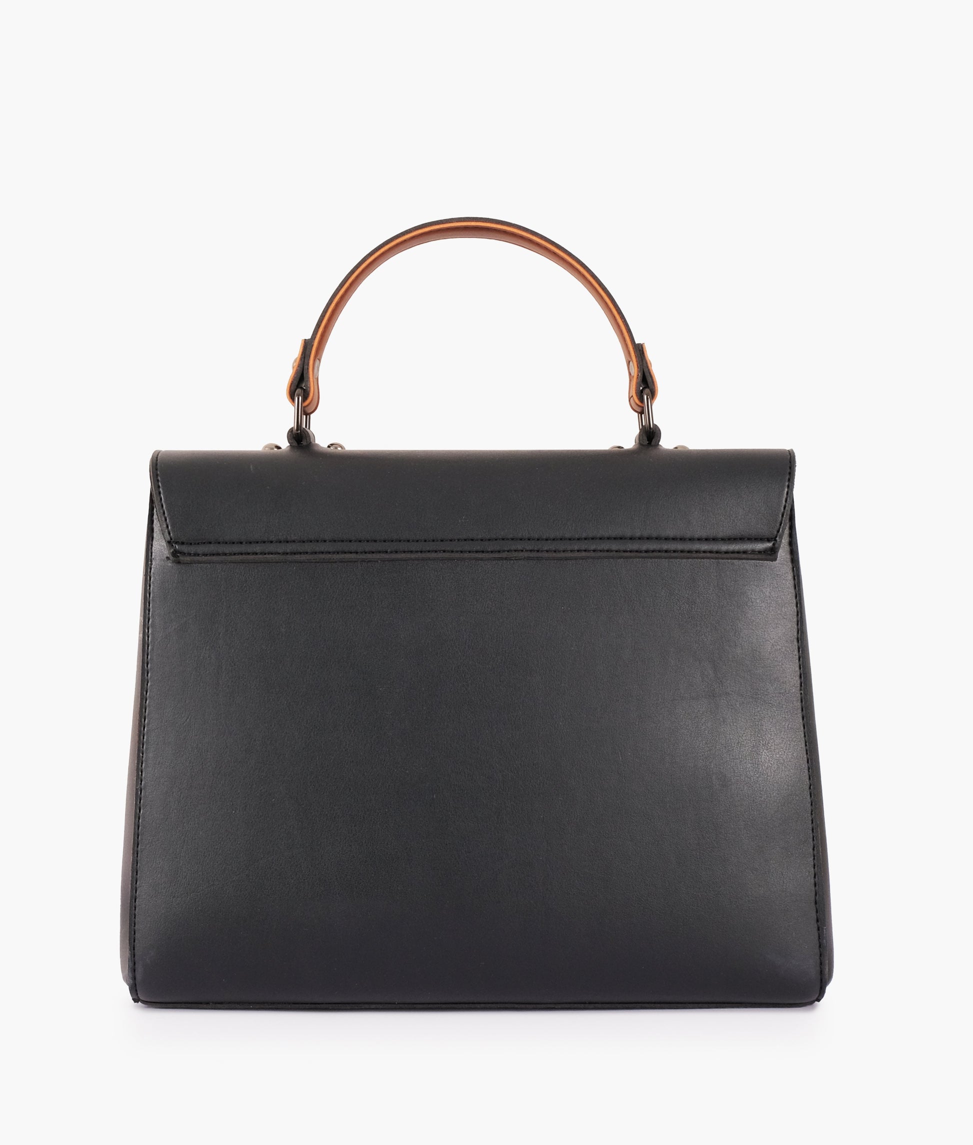 Buy Black flap-over top-handle bag in Pakistan