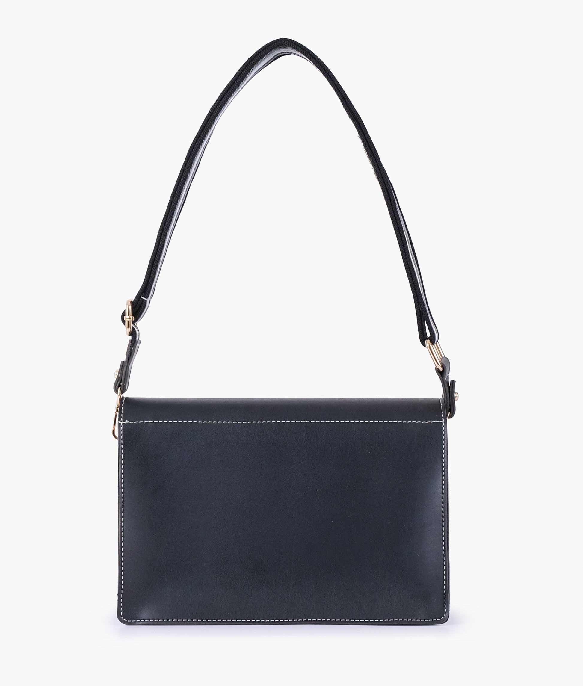 Buy Black half flap cross-body bag in Pakistan