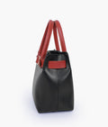 Buy Black handbag with front buckle in Pakistan