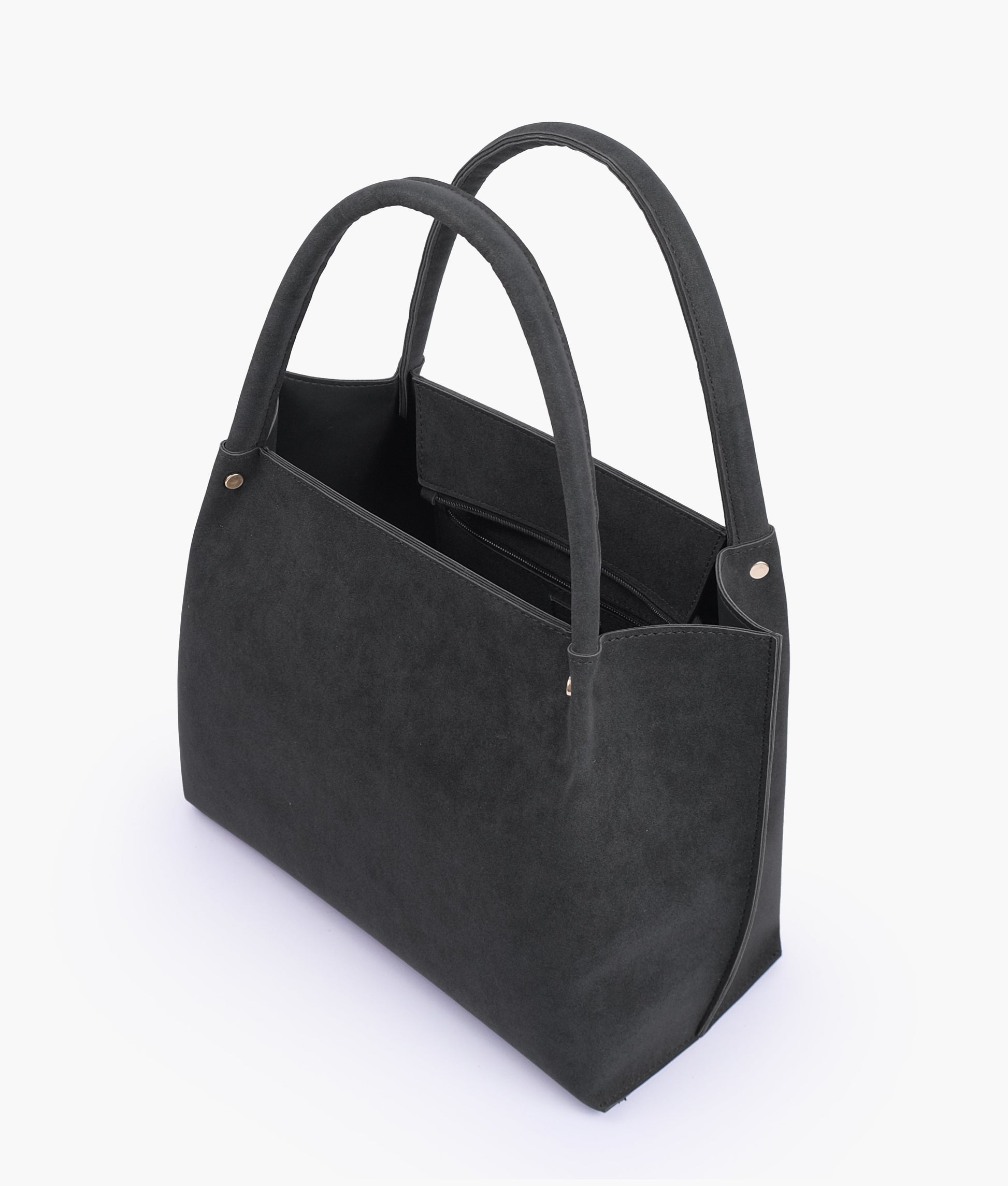 Buy Black mocha suede tote bag in Pakistan