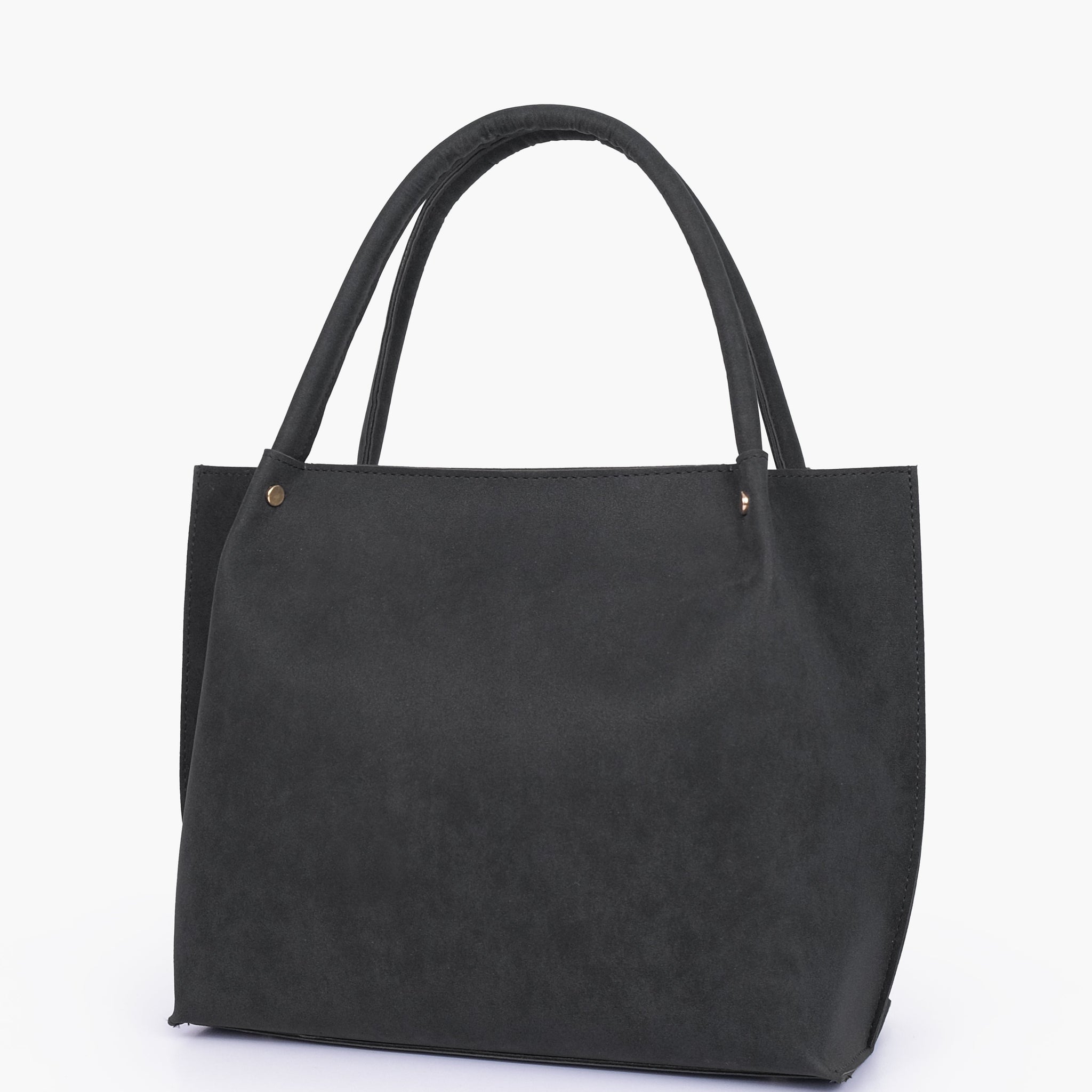 Buy Black mocha suede tote bag in Pakistan