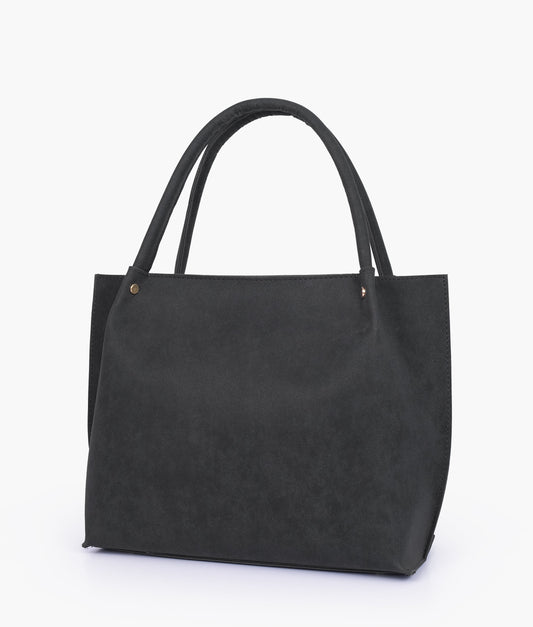 Buy Black mocha suede tote bag in Pakistan