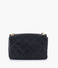 Buy Black quilted mini bag with chain in Pakistan