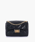 Buy Black quilted mini bag with chain in Pakistan