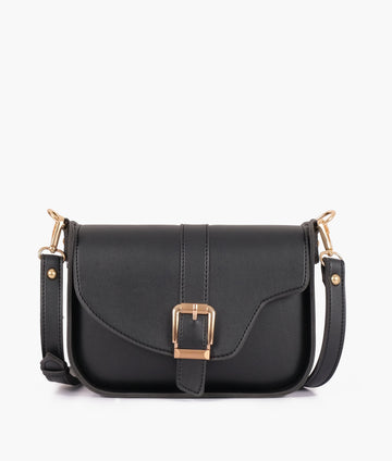 Buy Black saddle buckle bag in Pakistan