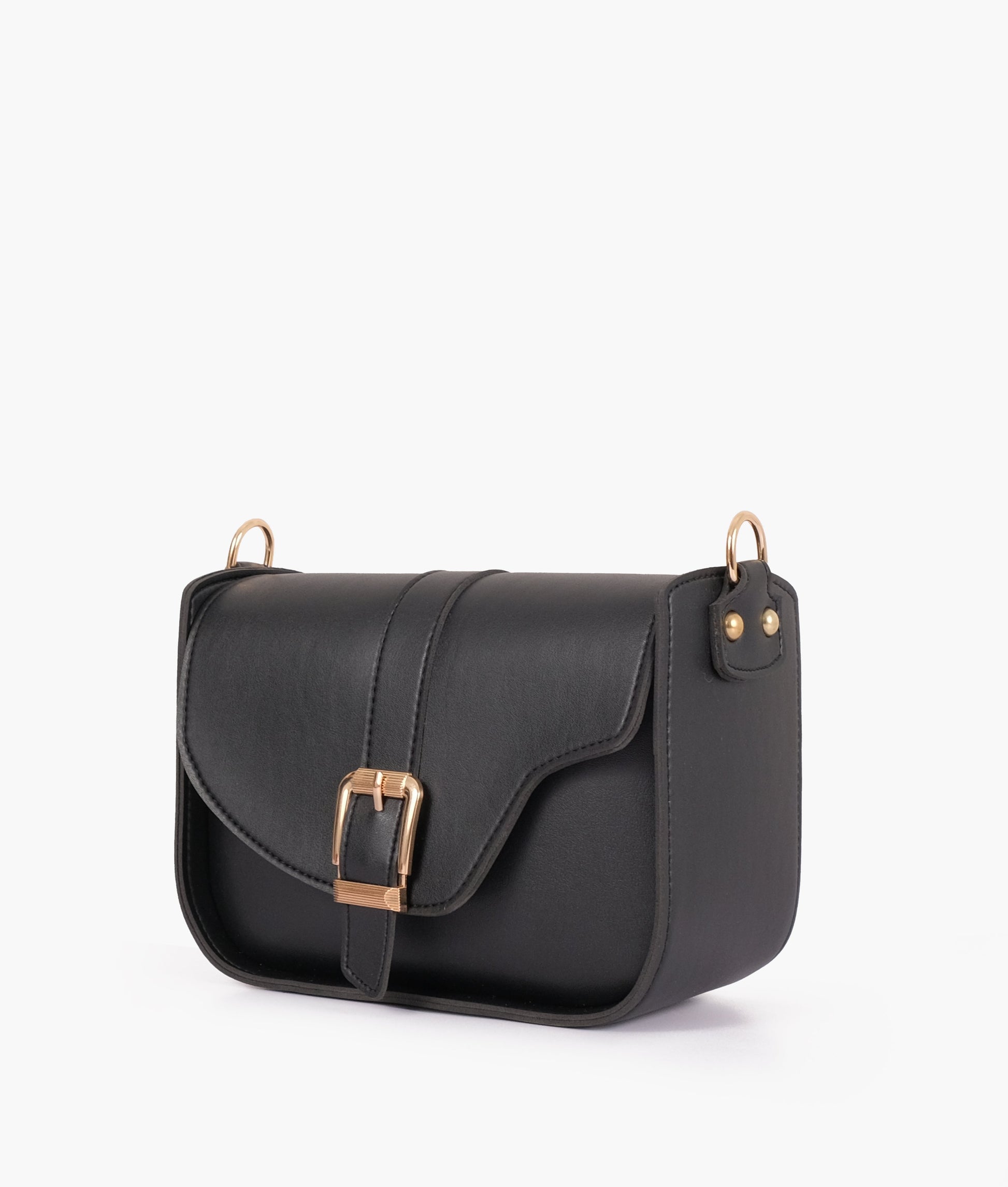 Buy Black saddle buckle bag in Pakistan