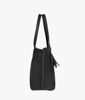 Buy Black suede over the shoulder tote bag in Pakistan