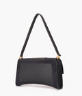 Buy Black suede buckle envelope bag in Pakistan