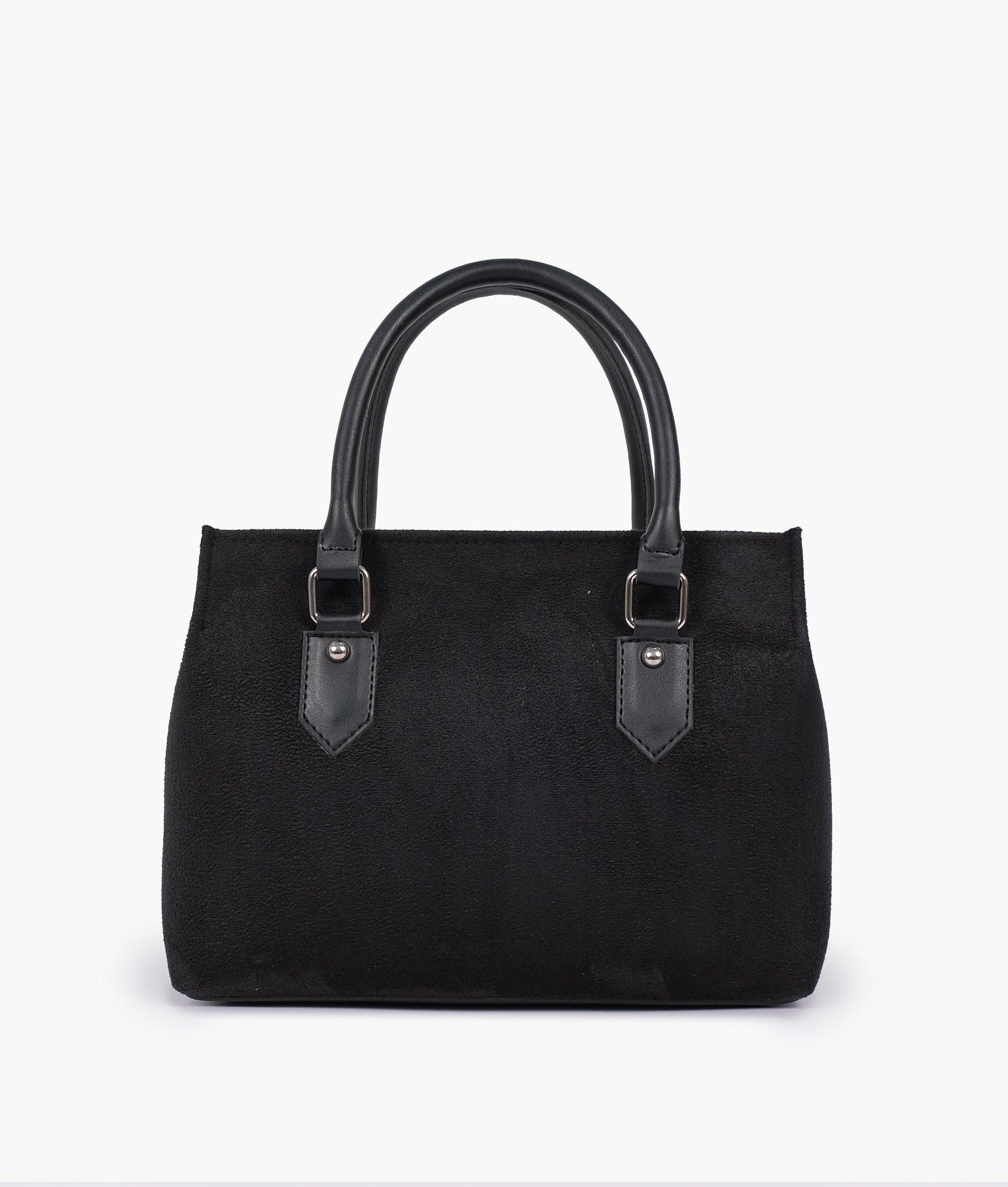 Buy Black suede small satchel bag in Pakistan